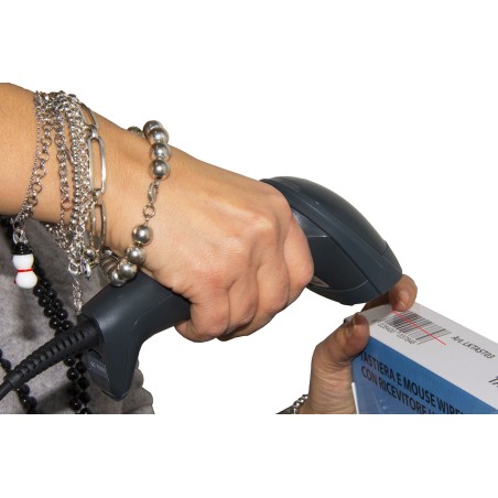 LETTORE CODICE A BARRE LASER CON CAVO USB