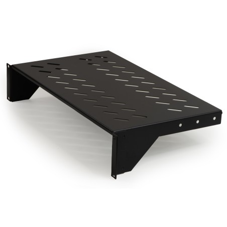 RIPIANO PER ARMADIO 19" 2 UNITA' PROFONDITA' 250 MM. (UNIVERSALE) COLORE NERO
