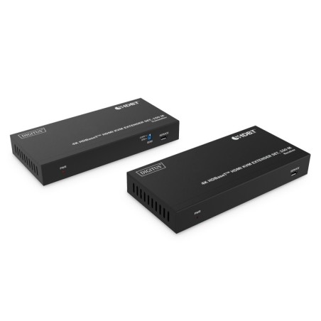 DIGITUS SET EXTENDER 4K HDBASET HDMI KVM, 150 M