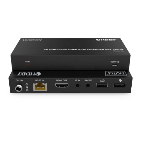 DIGITUS SET EXTENDER 4K HDBASET HDMI KVM, 150 M