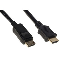 CAVO DISPLAYPORT 1.2 - HDMI ® 1.4 4KX2K 30HZ CONTATTI DORATI MT 1,8