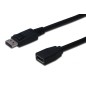 CAVO PROLUNGA DISPLAYPORT CONNETTORI DP MASCHIO/FEMMINA MT. 2