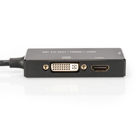 ADATTATORE VIDEO 3 IN 1 CONNETTORE DP MASCHIO - HDMI + DVI + VGA