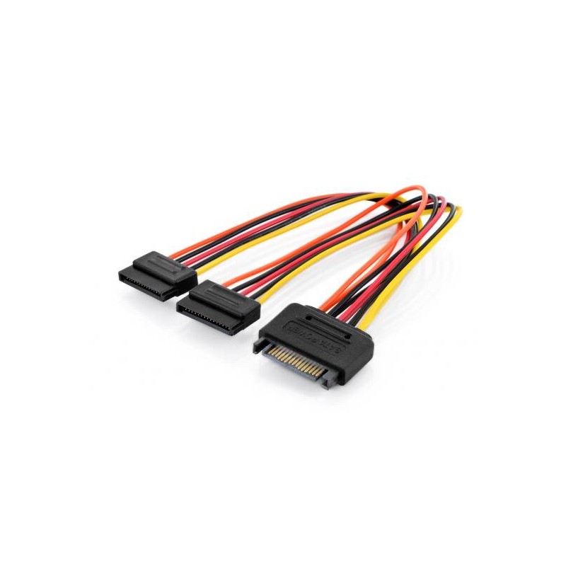 CAVETTO INTERNO SATA 15 POLI CONNETTORI MASCHIO - 2 FEMMINE CM. 20