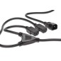 CAVO SDOPPIATORE PER ALIMENTAZIONE CON 1 CONNETTORE MASCHIIO C14 E 3 CONNETTORI FEMMINA C13 MT 1,7 DIGITUS