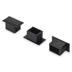 CONFEZIONE 100 TAPPI DI CHIUSURA PER FORI NEI PANNELLI CON CONNETTORI FIBRA OTTICA LC DUPLEX O SC SIMPLEX