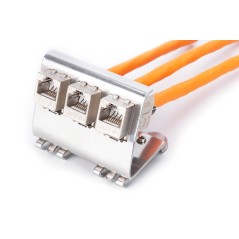 DIGITUS ADATTATORE PER GUIDA TOP-HAT PER 3 MODULI KEYSTONE