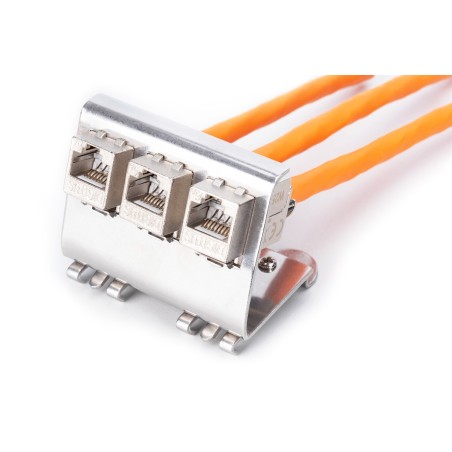 DIGITUS ADATTATORE PER GUIDA TOP-HAT PER 3 MODULI KEYSTONE