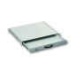 CASSETTO ESTRAIBILE CON MANIGLIA E CHIUSURA A CHIAVE PER ARMADI RACK 19 MISURE MM. 482X45X492 COLORE GRIGIO CHIARO