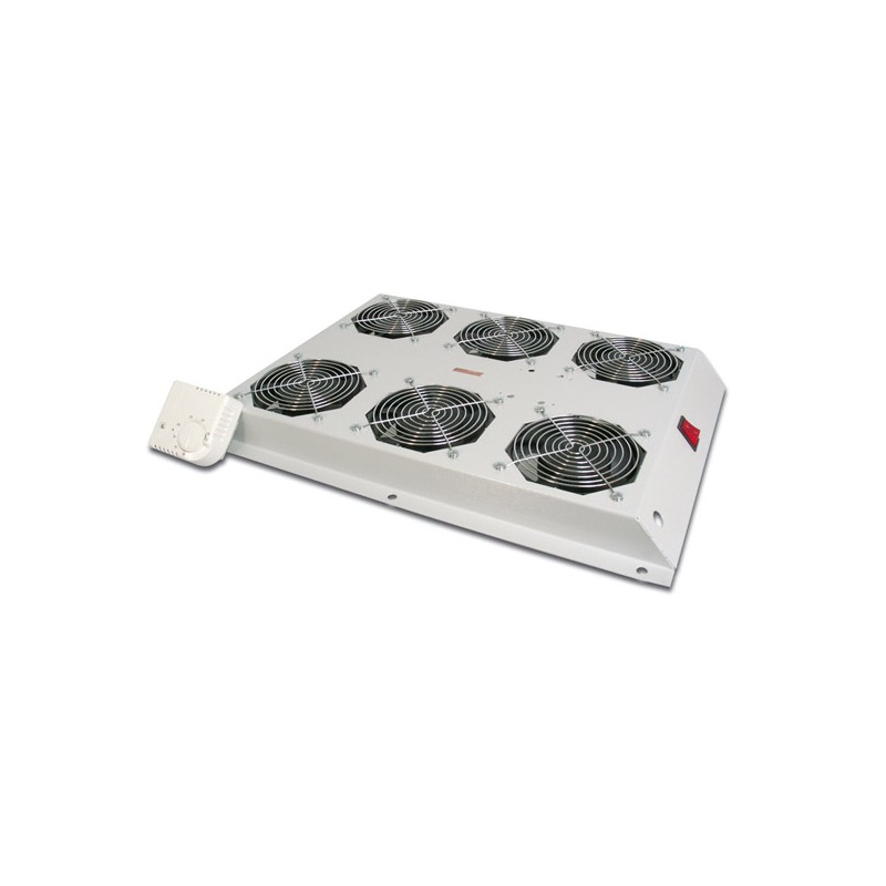 KIT 6 VENTOLE CON TERMOSTATO COLORE GRIGIO CHIARO PER ARMADI LINEA SERVER