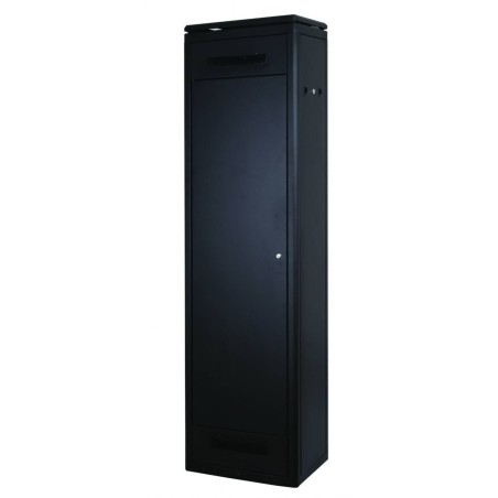 ARMADIO 42 UNITA' LINEA PROFESSIONALE (A)2020 X (L)600 X (P)600 MM. COLORE NERO RAL9005 (DN-19 42U 6/6-SW)