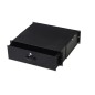 CASSETTO PER ARMADI RACK 19" CON SERRATURA, 3 UNITA' COLORE NERO RAL9005 (L/P/A) MM 485X480X134