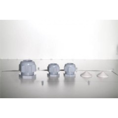 ARMADIO RACK 19" PER RETI DA ESTERNO PROTEZIONE IP55 7 UNITA' 600X450X490 MM. (LXPXA)