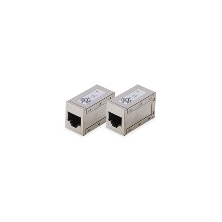 ACCOPPIAMENTO MODULARE CAT 6, SCHERMATO - 2 PEZZI