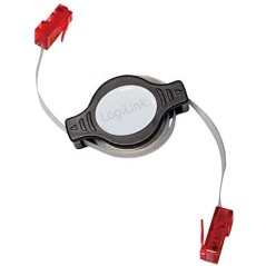 CAVO PATCH CAT 5E RETRATTILE 1,5 M 2 X RJ45