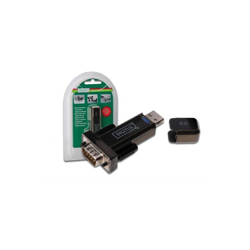ADATTATORE DA PERSONAL COMPUTER USB 2.0 A PORTA SERIALE RS232 9 PIN MASCHIO