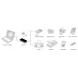 HUB 4 PORTE USB 3.0 CON ALIMENTATORE COLORE NERO