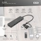 DIGITUS HUB USB 3.0, 4 PORTE, SLIM LINE