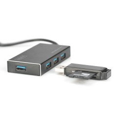 HUB 4 PORTE USB 3.0 CON ALIMENTATORE