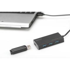 HUB 4 PORTE USB 3.0 CON ALIMENTATORE