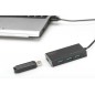HUB 4 PORTE USB 3.0 CON ALIMENTATORE