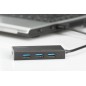 HUB 4 PORTE USB 3.0 CON ALIMENTATORE