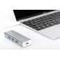 HUB USB 3.0 CON 3 PORTE USB 3.0 TIPO A E 1 PORTA TIPO C, CONNETTORE MASCHIO TIPO C