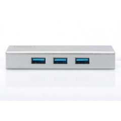 HUB USB 3.0 CON 3 PORTE USB 3.0 TIPO A E 1 PORTA TIPO C, CONNETTORE MASCHIO TIPO C