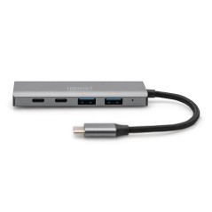 HUB USB-C 4 PORTE, 2X USB A + 2X USB-C