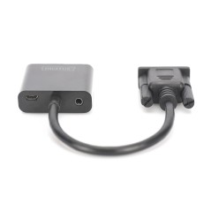 ADATTATORE PERSONAL COMPUTER VGA - MONITOR HDMI CON AUDIO DIGITUS