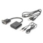 ADATTATORE PERSONAL COMPUTER VGA - MONITOR HDMI CON AUDIO DIGITUS