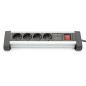 MULTIPRESA DA TAVOLO 4 PRESE SCHUKO, 2 PRESE USB, INTERRUTTORE E SPINA TEDESCA