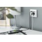 DIGITUS PRESA DI SICUREZZA DA INCASSO CON 1 USB TYPE-C , 1 USB A