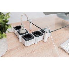 DIGITUS PRESA MULTIPLA FLESSIBILE DA 4 CON 2 ATTACCHI USB E INTERRUTTORE