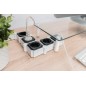 DIGITUS PRESA MULTIPLA FLESSIBILE DA 4 CON 2 ATTACCHI USB E INTERRUTTORE