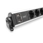 DIGITUS PRESA MULTIPLA OFFICE A 6 POSTI CON 3 PORTE USB