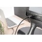 ADATTATORE USB-C - HDMI 1,8 M 4K/30HZ, NERO, ALLOGGIAMENTO IN METALLO
