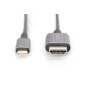ADATTATORE USB-C - HDMI 1,8 M 4K/30HZ, NERO, ALLOGGIAMENTO IN METALLO