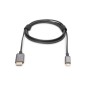 ADATTATORE USB-C - HDMI 1,8 M 4K/30HZ, NERO, ALLOGGIAMENTO IN METALLO