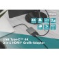 DIGITUS ADATTATORE GRAFICO USB TYPE-C HDMI 4K 2IN1