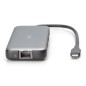 DOCKING STATION USB-C, 8 PORTE 2XHDMI, 3XUSB3.0, 1XRJ45, 1XSD, 1XMICROSD, 1XUSB-CPD