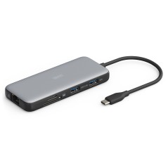 DOCKING STATION USB-C, 8 PORTE 2XHDMI, 3XUSB3.0, 1XRJ45, 1XSD, 1XMICROSD, 1XUSB-CPD