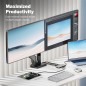 DOCKING STATION USB-C, 8 PORTE 2XHDMI, 3XUSB3.0, 1XRJ45, 1XSD, 1XMICROSD, 1XUSB-CPD