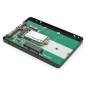 BOX ESTERNO 2,5" SATA HDD M.2 O MSATA SATA 3 6 GBIT/S, FINO A 520 MB/S