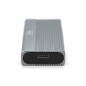 DIGITUS ALLOGGIAMENTO PER DISCO RIGIDO USB M.2, SSD, ESTERNO, NVME + SATA, 10 GBPS (NVME) 6 GBPS (SATA), USB3.1 GEN2, ALLUMINIO,