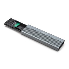DIGITUS ALLOGGIAMENTO PER DISCO RIGIDO USB M.2, SSD, ESTERNO, NVME + SATA, 10 GBPS (NVME) 6 GBPS (SATA), USB3.1 GEN2, ALLUMINIO,
