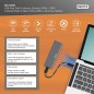 DIGITUS ALLOGGIAMENTO PER DISCO RIGIDO USB M.2, SSD, ESTERNO, NVME + SATA, 10 GBPS (NVME) 6 GBPS (SATA), USB3.1 GEN2, ALLUMINIO,