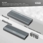 DIGITUS ALLOGGIAMENTO PER DISCO RIGIDO USB M.2, SSD, ESTERNO, NVME + SATA, 10 GBPS (NVME) 6 GBPS (SATA), USB3.1 GEN2, ALLUMINIO,