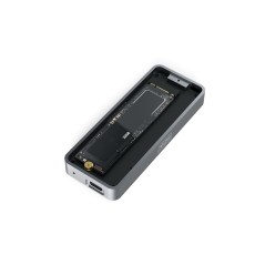 DIGITUS ALLOGGIAMENTO PER DISCO RIGIDO USB M.2, SSD, ESTERNO, NVME , 20GBPS, USB 3.2 GEN2X2, ALLUMINIO, INCL. MATERIALE DI FISSA