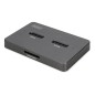 DIGITUS DOCKING STATION PER UNITÀ SSD M.2 NVME + M.2 SATA CON LETTORE DI SCHEDE SD EXPRESS, USB-C